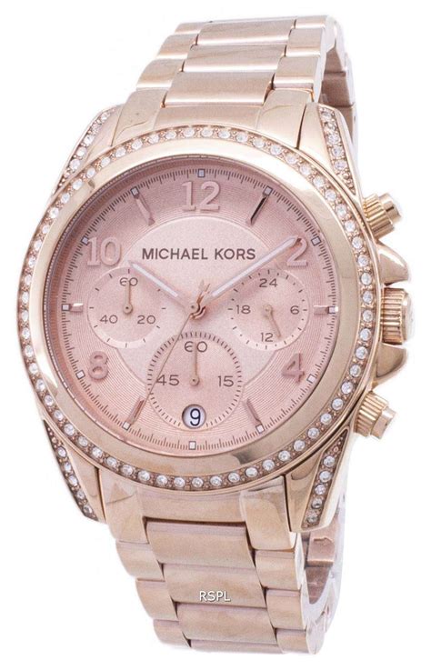 michael kors watch rose gold diamonds|michael kors mk5263 rose gold.